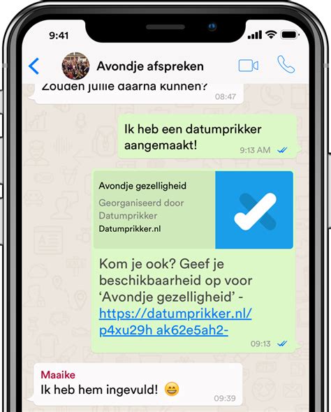 hoe datumprikker in whatsapp|Zo prik je een datum via WhatsApp